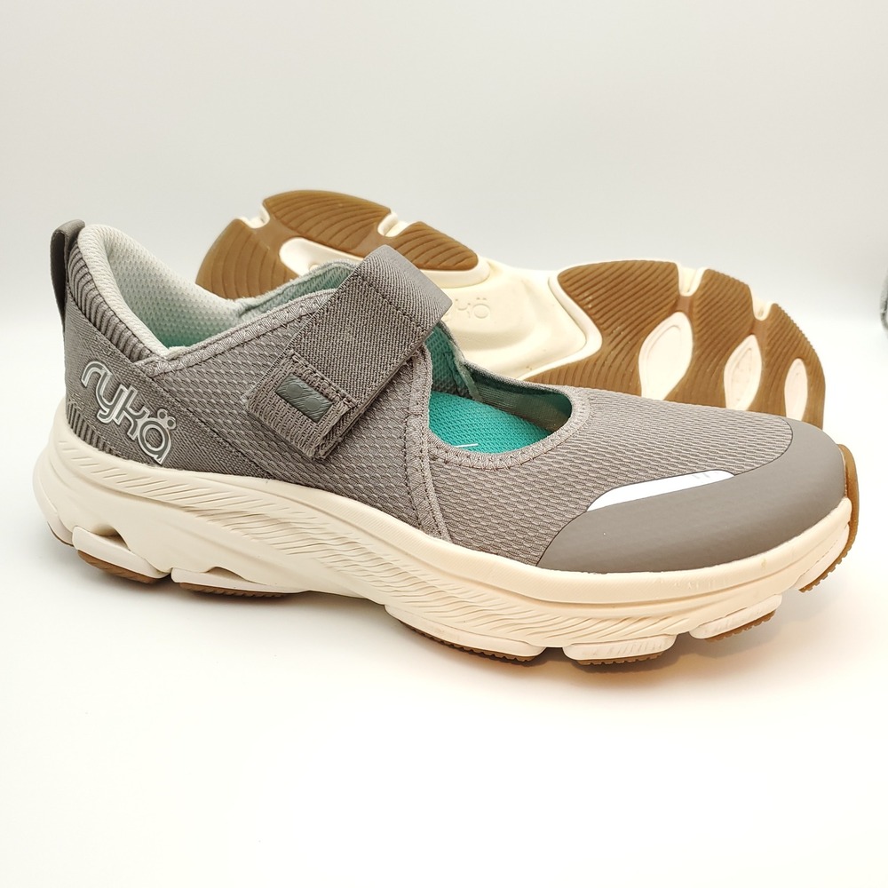 Ryka Devotion Max MJ Sky Grey Mary Jane Walking Sneakers Women's 8.5 Wide